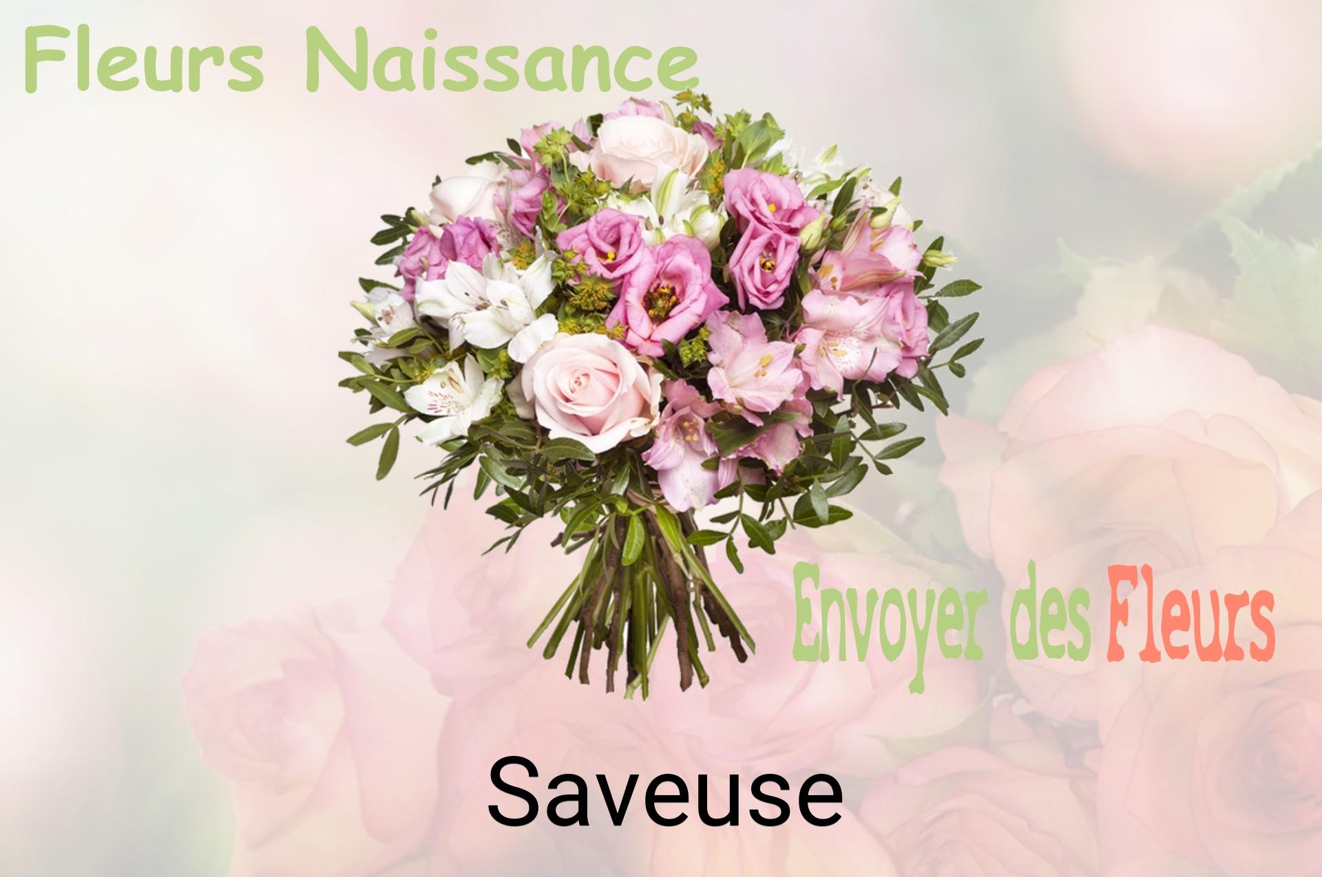 Bouquet de fleurs de naissance livré à Saveuse